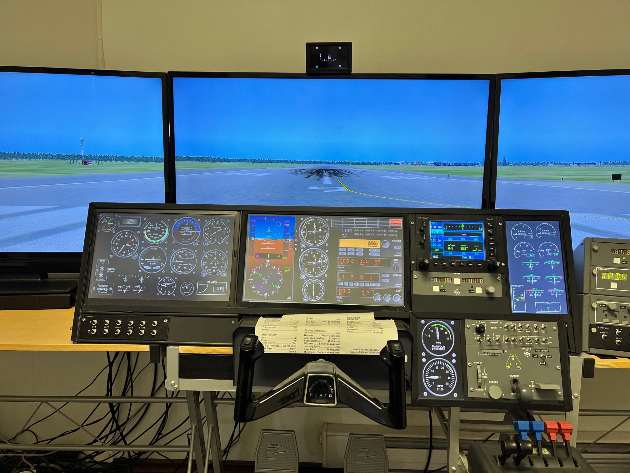 Transport Canada approved flight simulator